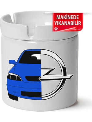 Opel Astra G Baskılı Porselen At-Söndür Küllük (Kl-Otmbl-Opl)