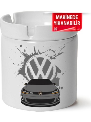 Vw Golf 7 Baskılı Porselen At-Söndür Küllük (Kl-Otmbl-Vw)