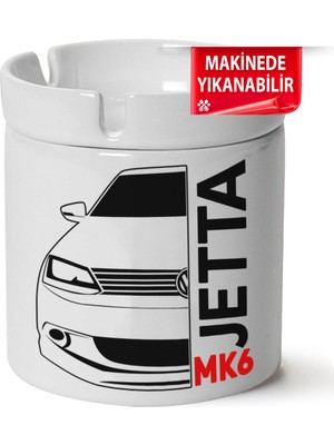 Vw Jetta Mk6 Baskılı Porselen At-Söndür Küllük (Kl-Otmbl-Vw)