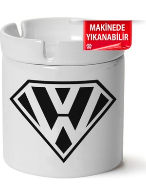 Vw Logo Baskılı Porselen At-Söndür Küllük (Kl-Otmbl-Vw)