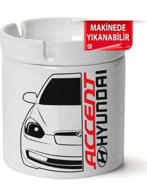 Hyundai Accentbaskılı Porselen At-Söndür Küllük (Kl-Otmbl-Hynd)