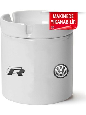 Vw R Logo Baskılı Porselen At-Söndür Küllük (Kl-Otmbl-Vw)