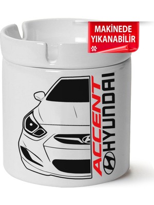 Hyundai Accentbaskılı Porselen At-Söndür Küllük (Kl-Otmbl-Hynd)