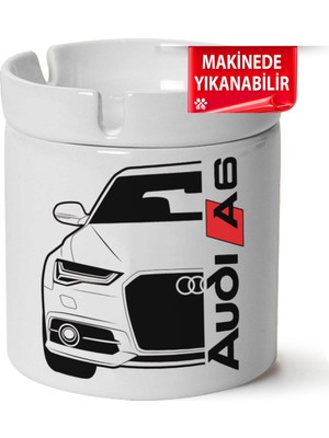 Çakılap Audi A6 Baskılı Porselen At-Söndür Küllük (Kl-Otmbl-Audi)