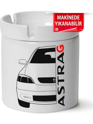 Opel Astra G Baskılı Porselen At-Söndür Küllük (Kl-Otmbl-Opl)