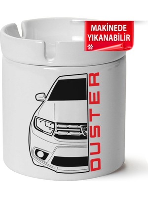 Çakılap Dacia Duster Baskılı Porselen At-Söndür Küllük (Kl-Otmbl-Dc)