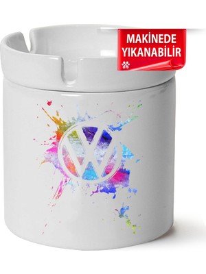 Vw Logo Baskılı Porselen At-Söndür Küllük (Kl-Otmbl-Vw)