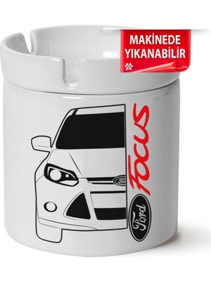 Çakılap Ford Focus Mk3 Baskılı Porselen At-Söndür Küllük (Kl-Otmbl-Frd)