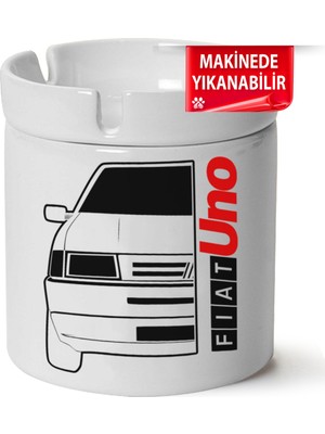 Çakılap Fiat Uno Baskılı Porselen At-Söndür Küllük (Kl-Otmbl-Fiat)