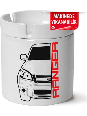 Çakılap Ford Ranger Baskılı Porselen At-Söndür Küllük (Kl-Otmbl-Frd)