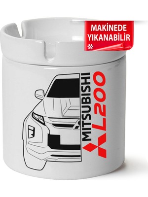 Çakılap Mitsubishi L200BASKILI Porselen At-Söndür Küllük (Kl-Otmbl-Mtsbh)