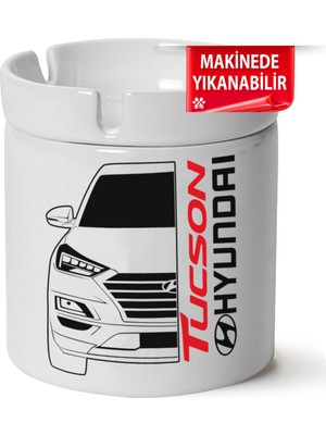Çakılap Hyundai Tucsonbaskılı Porselen At-Söndür Küllük (Kl-Otmbl-Hynd)