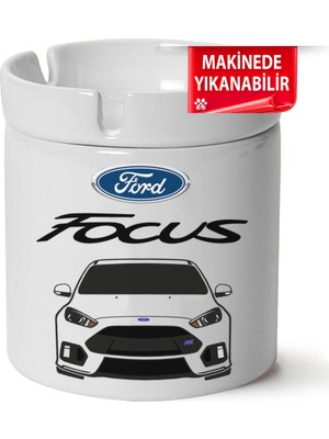 Çakılap Ford Focus Mk3 Baskılı Porselen At-Söndür Küllük (Kl-Otmbl-Frd)