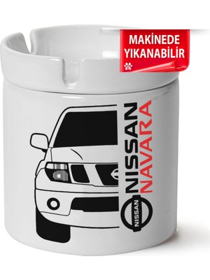 Çakılap Nissan Navara Baskılı Porselen At-Söndür Küllük (Kl-Otmbl-Nssn)