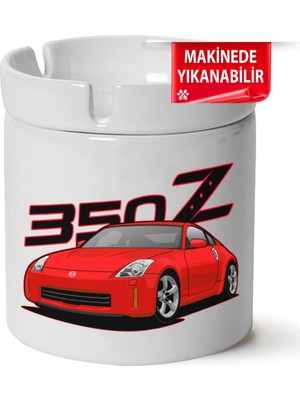 Çakılap Nissan 350Z Baskılı Porselen At-Söndür Küllük (Kl-Otmbl-Nssn)