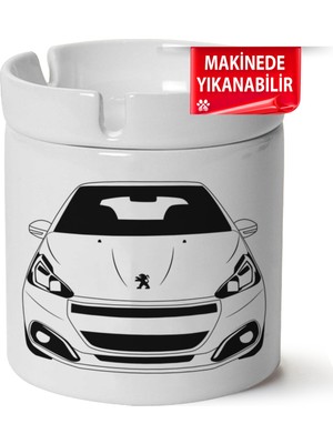Çakılap Peugeot 208BASKILI Porselen At-Söndür Küllük (Kl-Otmbl-Pgt)
