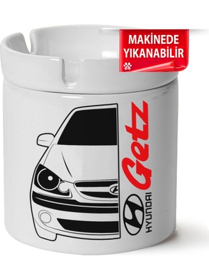Çakılap Hyundai Getzbaskılı Porselen At-Söndür Küllük (Kl-Otmbl-Hynd)