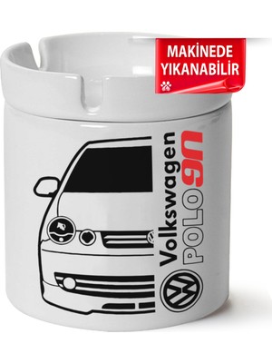 Çakılap Vw Polo Mk4 Baskılı Porselen At-Söndür Küllük (Kl-Otmbl-Vw)