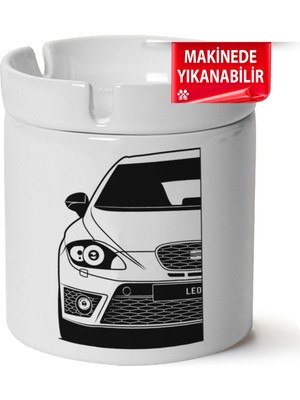 Çakılap Seat Leon MK2BASKILI Porselen At-Söndür Küllük (Kl-Otmbl-Seat)