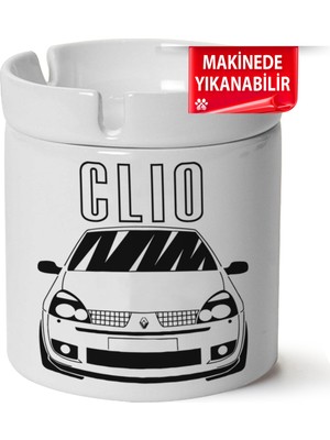 Çakılap Renault Clio Symbol Baskılı Porselen At-Söndür Küllük (Kl-Otmbl-Rnlt)