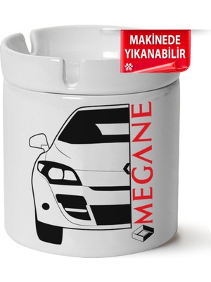 Çakılap Megane 3 Baskılı Porselen At-Söndür Küllük (Kl-Otmbl-Rnlt)