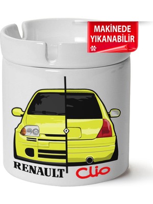 Çakılap Renault Clio 1 Baskılı Porselen At-Söndür Küllük (Kl-Otmbl-Rnlt)