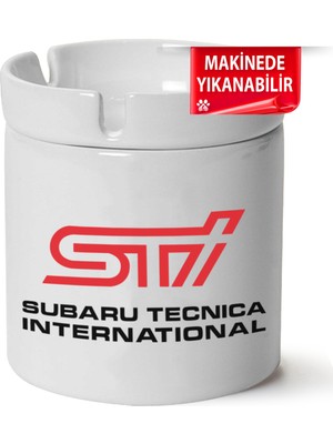 Çakılap Subaru Baskılı Porselen At-Söndür Küllük (Kl-Otmbl-Sbr)
