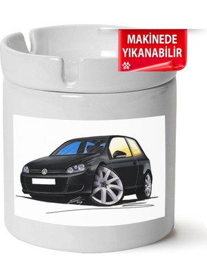 Çakılap Vw Golf 6 Baskılı Porselen At-Söndür Küllük (Kl-Otmbl-Vw)