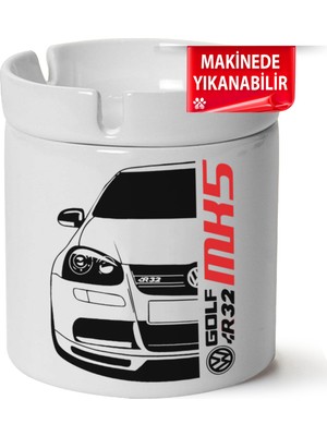 Çakılap Vw Golf 5 Baskılı Porselen At-Söndür Küllük (Kl-Otmbl-Vw)