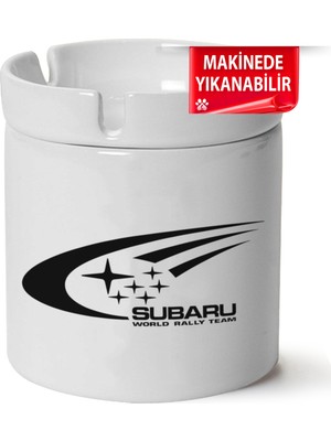 Çakılap Subaru Baskılı Porselen At-Söndür Küllük (Kl-Otmbl-Sbr)