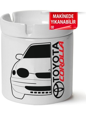 Çakılap Toyota Corolla E110 Baskılı Porselen At-Söndür Küllük (Kl-Otmbl-)
