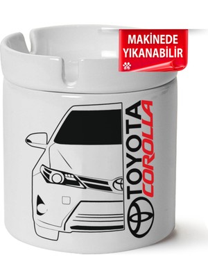 Çakılap Toyota Corolla E160 Baskılı Porselen At-Söndür Küllük (Kl-Otmbl-)