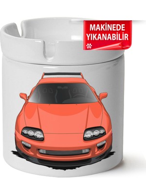 Çakılap Toyota Supra Baskılı Porselen At-Söndür Küllük (Kl-Otmbl-Spr)
