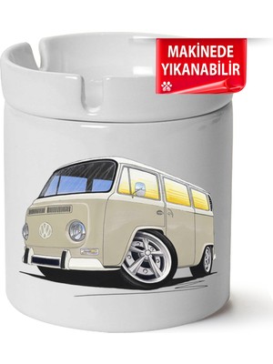 Çakılap Vw Transporter T2 Baskılı Porselen At-Söndür Küllük (Kl-Otmbl-Vw)