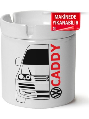 Çakılap Vw Caddy Baskılı Porselen At-Söndür Küllük (Kl-Otmbl-Vw)