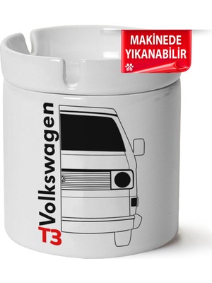 Çakılap Vw Transporter T3 Baskılı Porselen At-Söndür Küllük (Kl-Otmbl-Vw)