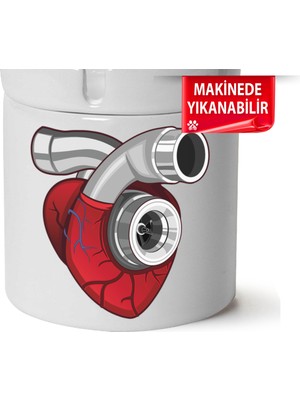 Çakılap Turbo Baskılı Porselen At-Söndür Küllük (Kl-Otmbl-Mdfy)