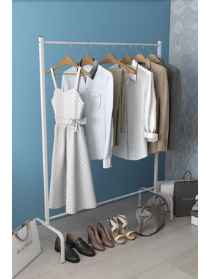 Ayaklı Askılık Elbise Askılığı