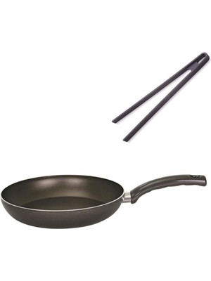Mehtap Teflon Tava 22 cm ve Silikon Maşa