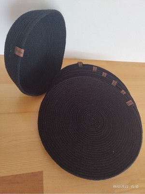 Karelim Home 6 Adet Hasır Supla / Amerikan Servis & 1 Adet Hasır Ekmek Sepeti