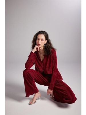 Markano Comfy Pantolon Bordo