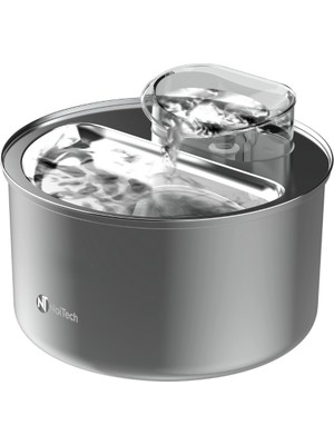 Noitech 4l Ultra Sessiz Paslanmaz Çelik Akıllı Kedi Köpek Su Pınarı Su Kabı