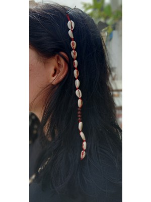 Tutu Tasarım Deniz Kabuğu Saç Aksesuarı Saç Tokası Seashell Hair Accesory