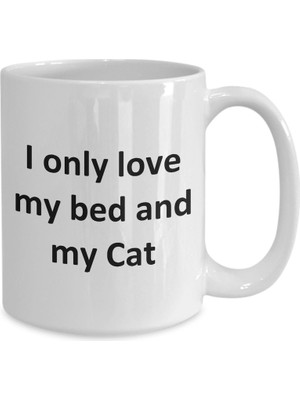 Bexdore Esprili Aşk Kedi Kupa - Kupa Bardak Kedi Kahve Fincanı - Ingilizce Kupa Bardak Kupa