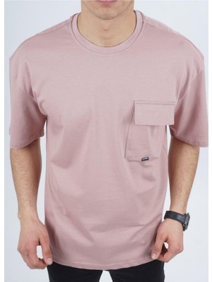 Dynamo Erkek Pudra Oversize 0 Yaka T-Shirt 961