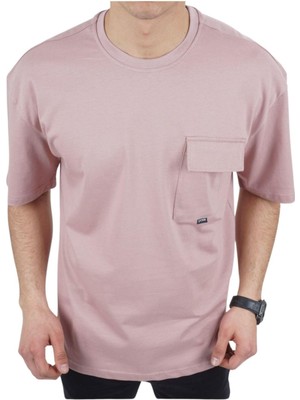 Dynamo Erkek Pudra Oversize 0 Yaka T-Shirt 961