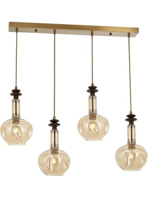 Bone Modern Avize E27 48W 80x12cm Metal Eskitme Avonni-AV-1912-4EY