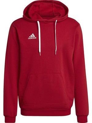 Adidas Entrada 22 Sweat Hoodie Erkek Futbol Sweatshirts H57514 Kırmızı