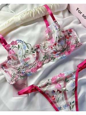 Es Lingerie Flora Bralet Takım