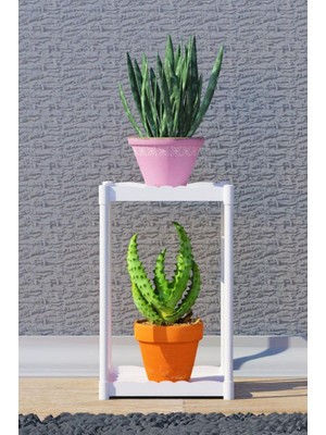 Armarks Işıl 2 Raflı Dekoratif Çiçeklik Saksı Standı
